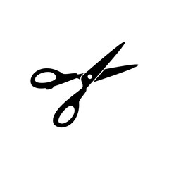 barber scissors silhouette for beauty salon