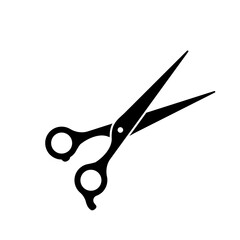 barber scissors silhouette for beauty salon