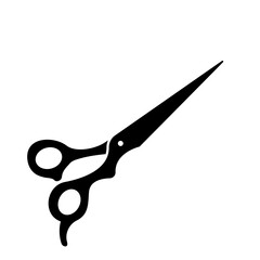 barber scissors silhouette for beauty salon