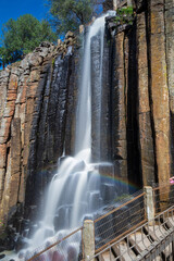 basaltic prisms waterfall
