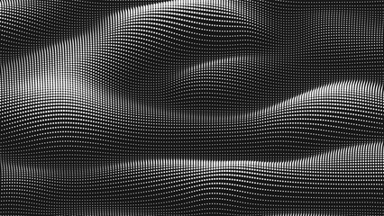Point wave smooth texture. Abstract dot background. Technological cyberspace background.