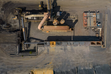 Top down of industrial machinery