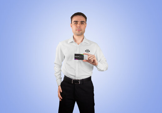 Dress Shirt Mockup in Man