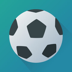 Soccer ball (flat design)