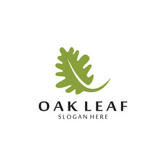 vector oak leaf logo template