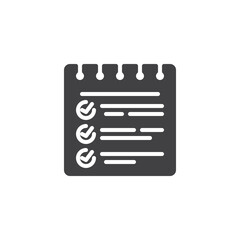 Fototapeta premium Wish list vector icon