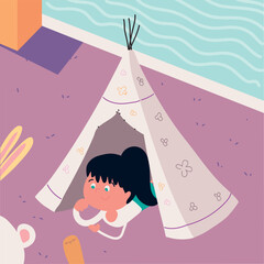 happy girl playing © djvstock