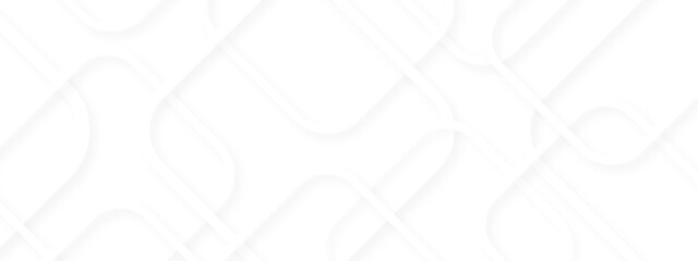 Abstract white background with square and rings in modern design, white background with rectangle rings faded distressed geometric pattern paper. Trendy abstract layout template for business template