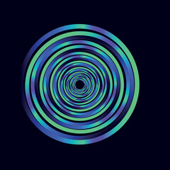 Vector Abstract Spiral Design Background