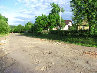Old road in the village