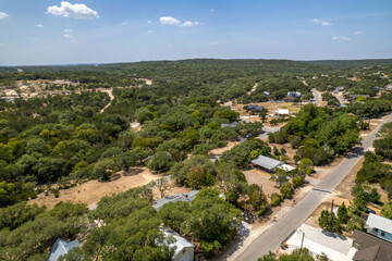 Fototapeta na wymiar aerial land in texas