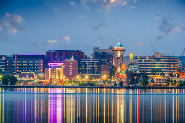 Erie, Pennsylvania, USA Downtown City Skyline