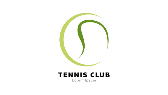 Tennis logo symbols  ,tennis ball Vector Illustration EPS 10 can use for  Tennis Championship and Tennis Team Logo