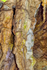 Beautiful internal natural made decorations inside Stopica cave at Zlatibor, Serbia.