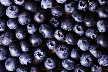 Background of ripe blueberries