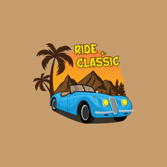 Classic Car Vintage Artwork Design