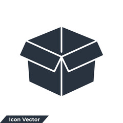 packaging icon logo vector illustration. box symbol template for graphic and web design collection