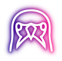 Collection of animal neon