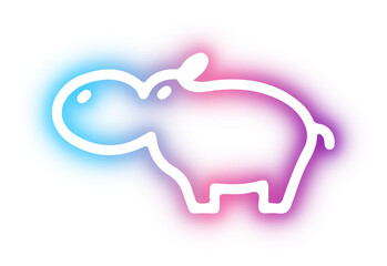 Collection of animal neon