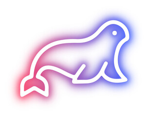 Collection of animal neon