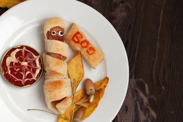 Pumpkin Rice Ball Jack O Lanterns for Halloween part