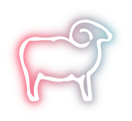 Collection of animal neon