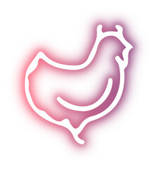 Collection of animal neon