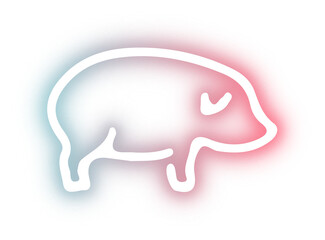 Collection of animal neon