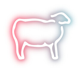 Collection of animal neon