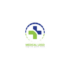 Medical pharmacy logo design template.- vector illustrator