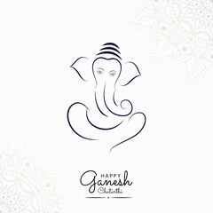 Happy Ganesh Chaturthi Social Media Post Design