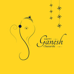 Happy Ganesh Chaturthi Social Media Post Design