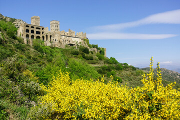 Sant Pere de Rodes, siglos VIII- IX, Parque Natural del cabo de Creus, Girona, Catalunya, Spain