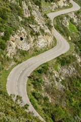 carretera de Sant Pere de Rodes, Parque Natural del cabo de Creus, Girona, Catalunya, Spain