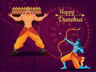 happy dussehra day celebration