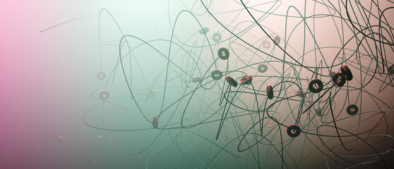 3d illustration of abstract lights