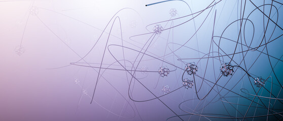 3d illustration of abstract lights