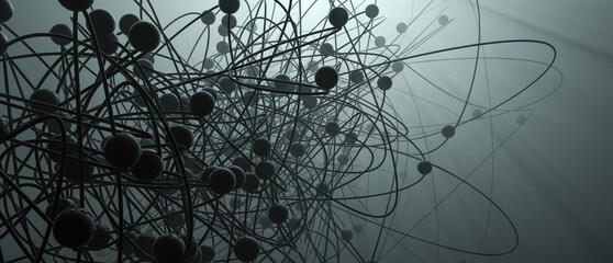 3d illustration of abstract lights