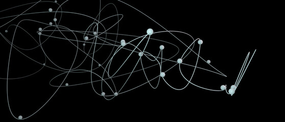 3d illustration of abstract lights