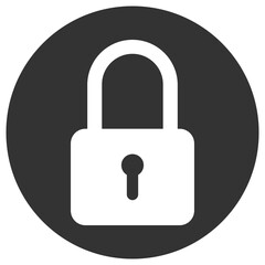 padlock icon isolated on white background
