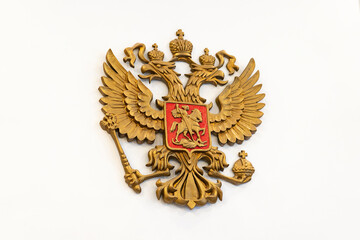 Double-headed eagle. Emblem of the Russian Federation. National symbol of Russia.