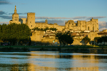 Palacio de los Papas, gotico medieval,Avignon,Francia, Europa