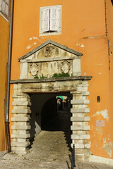 puerta San Fiore, siglos XV-XVI, Labin (Albona),peninsula de Istria,Croacia