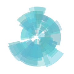 Obraz premium Blue circle arc abstract technology background.