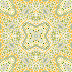 Persian endless pattern graphic design. Modern geometric background. Fabric print in ethnic style.
