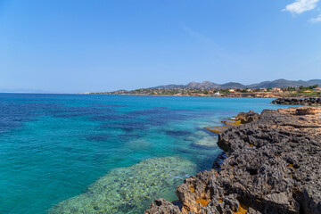 Naklejka na ściany i meble The coast of Aegina island