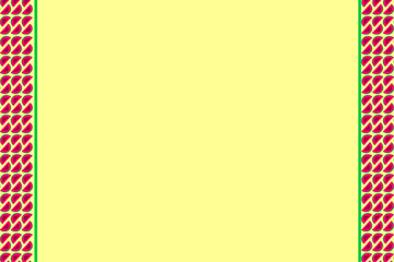 summer yellow party watermelon sliced striped summertime background season food backdrop illustration