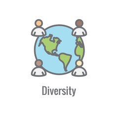 Core Values Showing Mission or Vision Icon