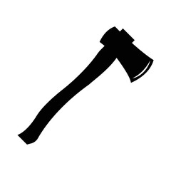 Axe tool camping leisure icon | Black Vector illustration |