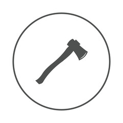 Axe tool camping leisure icon | Circle version icon |